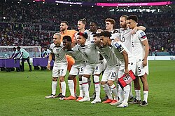 The United States starting XI for their first group match
