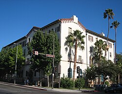 The Spanish Colonial Revival style Glendale YMCA, built in 1924.
