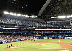 The 2016 American League Wild Card Game played at Rogers Centre. The Toronto Blue Jays use the stadium.