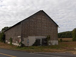 Tobacco barn in Simsbury, Connecticut used for air curing of shade tobacco