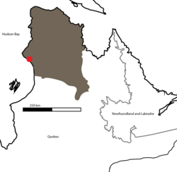 The location of the NGB shown in red