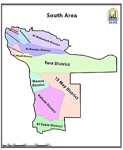 Cairo Southern Area map
