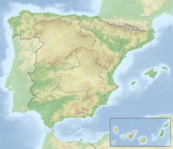 Topographic map of Spain