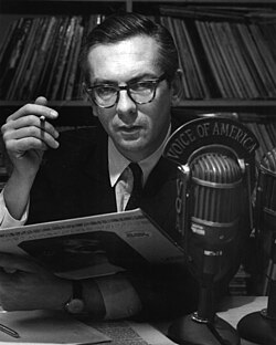 Willis Conover broadcasting with Voice of America in 1969