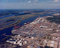 Port of Wilmington from the air