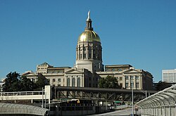 The Georgia State Capitol in Atlanta, with the distinctive gold dome