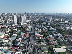 Aerial view of Metro Manila