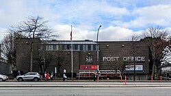 CUPW members picket outside a Canada Post building in Surrey, British Columbia, November 2024