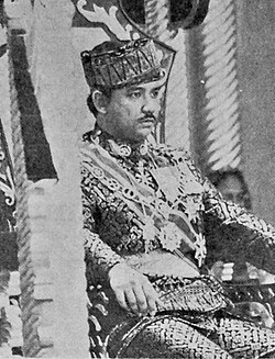 Hassanal Bolkiah at a state ceremony in 1970