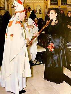 The investiture of Dame Lourett Russell Grant into the Order of the Holy Sepulchre