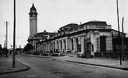 Rosario station in the 1930s. The main building was refurbished in the 1950 and re-opened as the bus terminal of the city.