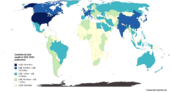 Countries by total wealth (trillions USD), Credit Suisse