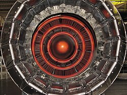 close-up of aircraft engine exhaust