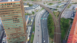 The west coast motorway E6/E20 in central Gothenburg