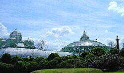 The Royal Greenhouses of Laeken, Brussels, Belgium, an example of 19th-century greenhouse architecture