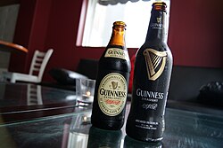 Guinness Extra Stout and Guinness Draught