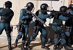 Quick reaction force, Grupo de Acción Rápida, of the Civil Guard.