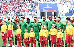 Saudi Arabia against Egypt in the 2018 World Cup.
