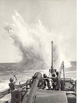Brazilian Navy on anti-submarine warfare in the South Atlantic, 1944.