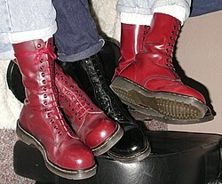 Dr. Martens boots with Levi's jeans