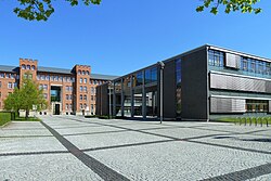 A part of the Justizzentrum (court house)