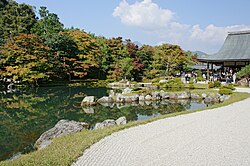 Tenryū-ji's Sōgen Pond, designed by Musō Soseki.