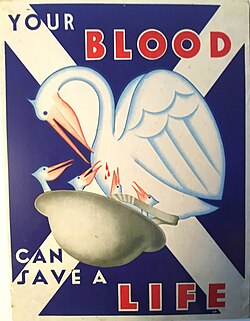 WWII 1944 Scottish blood donation poster