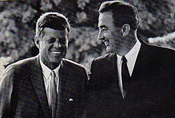 McCarthy with President John F. Kennedy