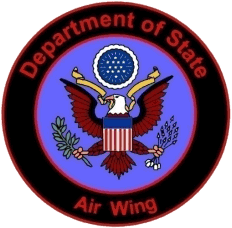 Logo of the "Air Wing" of The Bureau of International Narcotics and Law Enforcement Affairs (INL) - Office of Aviation, U.S. Department of State