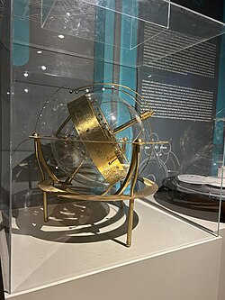 A reconstruction of Archimedes' planetarium at the Kotsanas Museum of Ancient Greek Technology, in Athens, Greece.