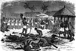 Human sacrifice of slaves in the kingdom of Dahomey