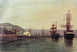 The port in 1889, as painted by Benedito Calixto.