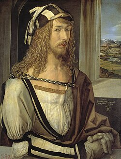 Dürer's Self-Portrait at 26, 1498, Prado, Madrid