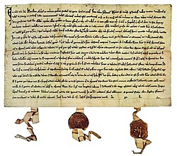 Pendent seals on the Swiss Federal Charter of 1291