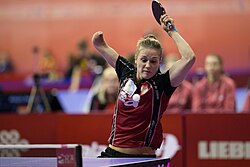 Natalia Partyka, one of the few players who have competed in both the Paralympics and Olympics