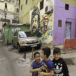 Over 20,000 Syrian and Palestinian refugees live in the Shatila refugee camp on the outskirts of Beirut.