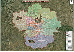 The GHMC is divided into six municipal zones