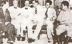 The Pentarchy of 1933. Fulgencio Batista, who controlled the armed forces, appears at far right