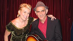 Country singer Melinda Schneider with folk-rocker Paul Kelly