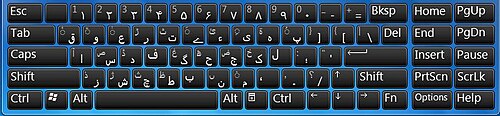 The phonetic keyboard layout on Windows 7