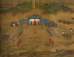 Painting of the Ming army camped in Ningxia