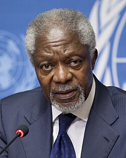 Kofi Annan, secretary-general from 1997 to 2006