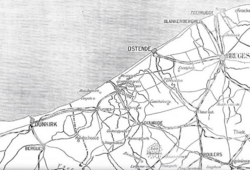 Map of Yser area, 1914