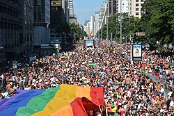 The 18th edition of the São Paulo Gay Pride Parade in 2014