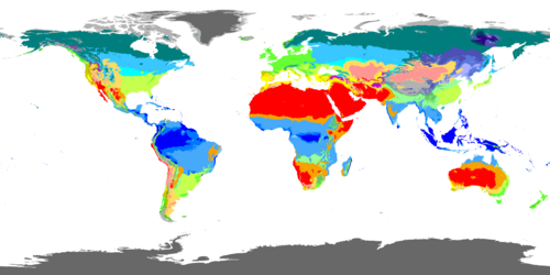 Updated Köppen–Geiger climate map[97]