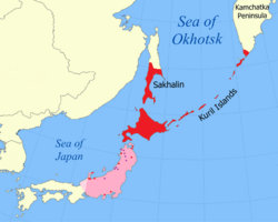 Historical extent of the Ainu people