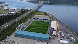 Stadium next to Moray Firth