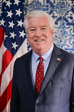 Glass's photo when he was then Ambassador to Portugal in 2020