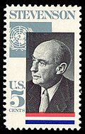 Adlai Stevenson on a 1965 stamp
