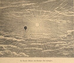 The Louis Blanc, piloted by Eugène Farcot, was the 10th ballon monté (balloon mail) of the 66 sent during the siege.